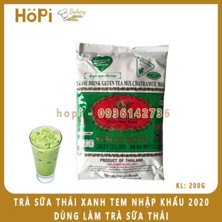 Trà Thái Xanh Hàng Nhập Khẩu Loại 1 Nội Địa Thái Lan Năm 2020 (200g) - Pha 5 lít trà sữa giá sỉ