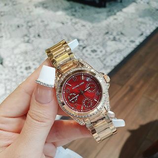ĐỒNG HỒ MICHAEL KORS MẶT ĐỎ CAO CẤP SALE