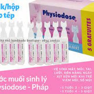 Nước Muối Sinh Lý Physiodose Hồng Hộp 40 Tép