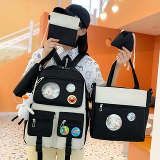Balo 4 món thời trang đi học - 2 Khoá