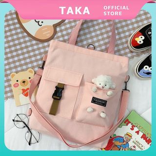 Túi tote thời trang kèm Gấu