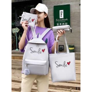 Balo 4 món thời trang đi học - Smile