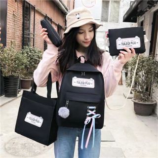 Balo 4 món thời trang đi học - Tuleqi Đan dây