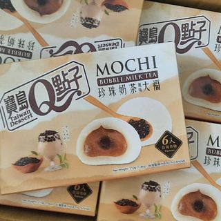Bánh mochi Đài Loan kem lạnh Royal Family Trà Sữa Trân Châu Bubble Milk Tea ít calo vị ngọt thanh 210g 6 bánh