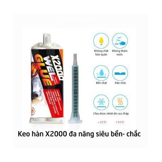 Keo hàn kim loại đa năng X2000 chính hãng (bao VAT)