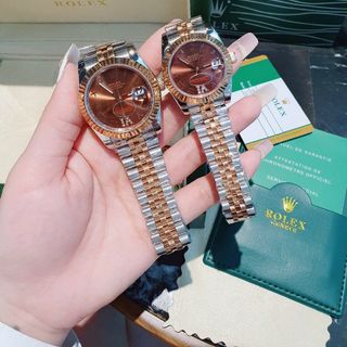 ĐỒNG HỒ ROLLEX CƠ CAO CẤP COUPLE VIỀN TRƠN