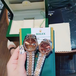 ĐỒNG HỒ ROLLEX CƠ CAO CẤP COUPLE VIỀN TRƠN