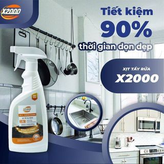 Xịt tẩy rửa X2000 chính hãng (bao VAT)