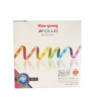 Bộ LED dây thông minh Điện Quang Apollo ĐQ SLS1.1 02 WiFi 2 mét, Công suất tối đa 12W