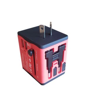 Ổ cắm du lịch Điện Quang ĐQ ESK TV06R 2U ( màu đỏ - 2 cổng USB )