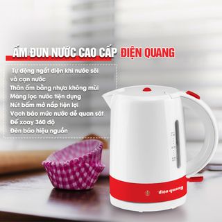 Ấm đun nước siêu tốc Điện Quang ĐQ EKT03 1815 ( 1800W, 1.5L, thân nhựa )