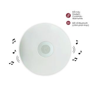 Bộ đèn Led ốp trần cao cấp Điện Quang ĐQ LEDCCL24 24Blu ( 24W, D380, điều chỉnh nhiệt độ màu và độ sáng bằng remote, kết