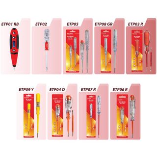 Bút thử điện Điện Quang ETP08 GR ( Đầu vít dẹp, 190 mm, màu xám trong )