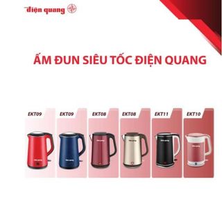Ấm đun nước cao cấp Điện Quang EKT11 ( 1800W, 1.8L, inox 304, vỏ 2 lớp, màu đen )