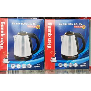 Ấm đun nước siêu tốc Điện Quang EKT06 (1500W, 1.8L, INOX 201, nhựa PP màu đen)