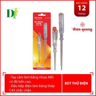 Bộ 2 cây bút thử điện Điện Quang ETP05 (đầu vít dẹp, 190 mm và 140 mm)