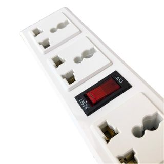 Ổ cắm Điện Quang ĐQ 003A-04 (6 lỗ 3 chấu)
