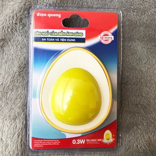 Đèn ngủ cảm biến LED Điện Quang ĐQ LNL07 WW ( Cảm biến quang, hình quả trứng, ánh sáng vàng )