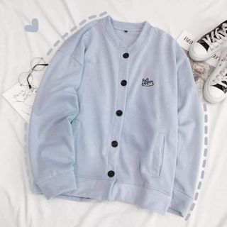 Áo khoác cardigan thêu cún con dễ thương rẻ form đẹp