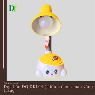 Đèn bàn Điện Quang ( ĐQ DKL04 B) kiểu trẻ em, vàng trắng có bóng