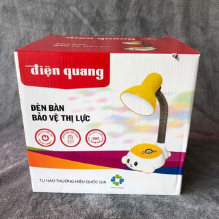 Đèn bàn Điện Quang ( ĐQ DKL04 B) kiểu trẻ em, vàng trắng có bóng