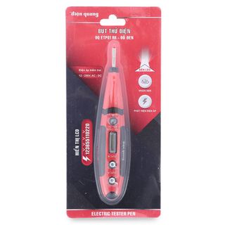 Bút thử điện Điện Quang ETP01 (hiển thị LCD, màu đỏ đen )