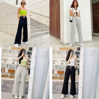 Quần dài ống rộng chất da cá mịn, dày dặn form dưới 70kg