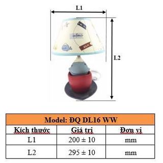 Đèn Gốm Sứ trang trí Điện Quang ĐQ DL16 WW ( Thân hình cá voi xanh, có bóng Led 5W, warmwhite )