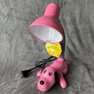 Đèn bàn Điện Quang (ĐQ DKL06 B) kiểu con chó, hồng, có bóng