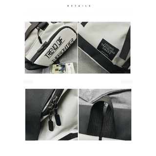 Balo Thời Trang Nam Nữ Balo Đi Học Kích Cỡ Lớn Nhiều Ngăn Đựng Tiện Dụng Chất Vải Canvas Chống Nước Thời Trang Hàn At11
