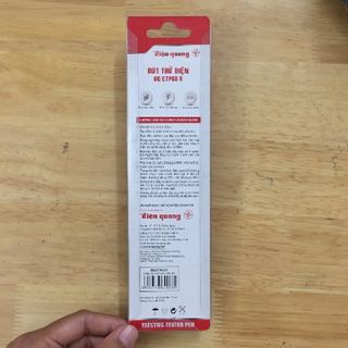 Bút thử điện 2 đầu vít Điện Quang ETP03 R (160 mm, màu đỏ )