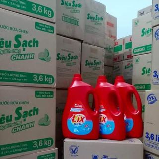 Nước giặt Lix can 3,6kg