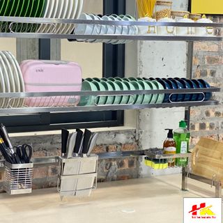 Khay úp bát đĩa inox, Kệ úp chén đĩa inox giá rẻ Gia Dụng Hồng Kỳ