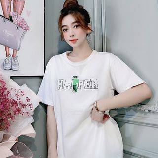 Chuyên sỉ Áo phông cotton khô form oversize dưới 75kg haperrrr Xưởng may YoYo chuyên sỉ áo thun thái