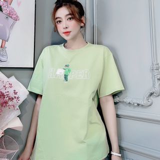 Chuyên sỉ Áo phông cotton khô form oversize dưới 75kg haperrrr Xưởng may YoYo chuyên sỉ áo thun thái