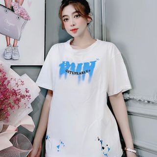 Chuyên sỉ Áo phông cotton khô form oversize dưới 75kg happyyyyy Xưởng may YoYo chuyên sỉ áo thun thái