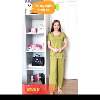 ￼[4 Size 50-82kg] Đồ Bộ Thun Lạnh Quần Dài Tay Ngắn
