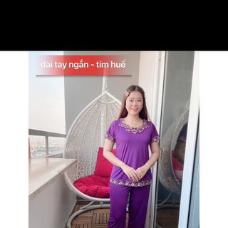 [4 Size 50-82kg] Đồ Bộ Thun Lạnh Quần Dài Tay Ngắn