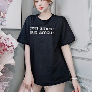 Chuyên sỉ Áo phông cotton khô form oversize dưới 75kg amour Xưởng may YoYo chuyên sỉ áo thun thái