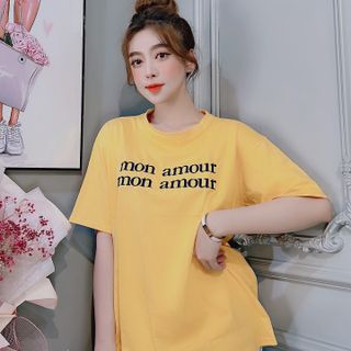 Chuyên sỉ Áo phông cotton khô form oversize dưới 75kg amour Xưởng may YoYo chuyên sỉ áo thun thái