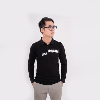 Áo Polo Dài Tay In Ngực