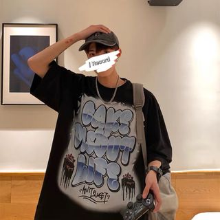 áo thun cổ tròn unisex phom rộng cho nam và nữ