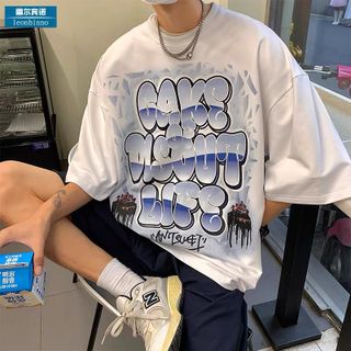 áo thun cổ tròn unisex phom rộng cho nam và nữ