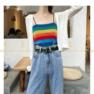 Áo dây cầu vồng chất bozip mịn đẹp