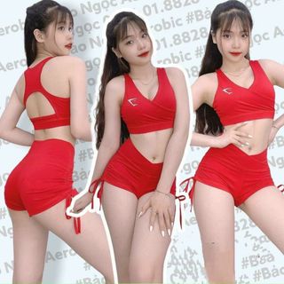 Set bộ thể thao đùi nữ dây rút siêu đẹp