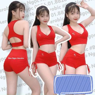Set bộ thể thao đùi nữ dây rút siêu đẹp