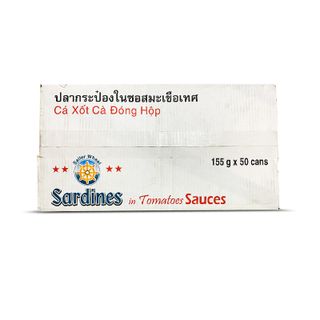 THÙNG 50 LON CÁ HỘP SỐT CÀ SARDINES SAILER WHEEL 155G