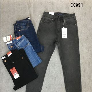 QUẦN JEAN NỮ SKINNY TRƠN BASIC CẠP CAO giá sỉ