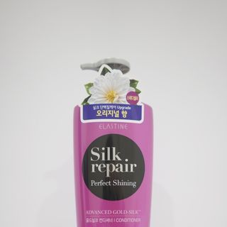 Dầu Gội Và Dầu Xả Cho Tóc Hư Tổn ELASTINE SILK REPAIR PERFECT SHINING GOLD SILK 550ml