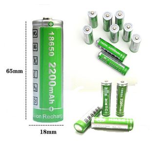 Pin Sạc 18650 lithium-ion 3,7v dung lượng định danh 2200mAh